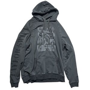 Taylor Swift The Eras Tour 2023 Hoodie Blue Gray M Concert Merch Tour Dates Band